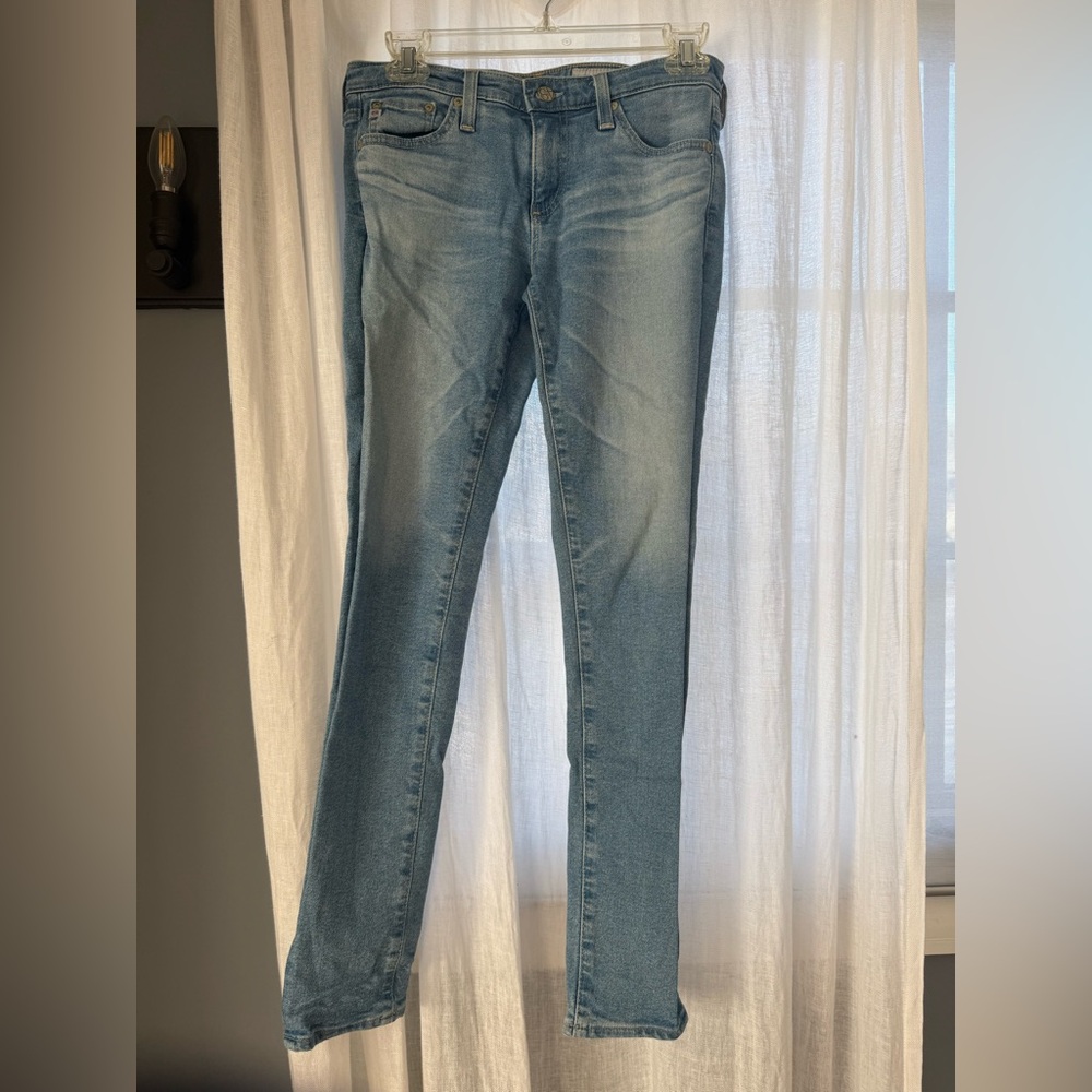 Ag Adriano Goldschmied Light Blue Skinny Jeans
